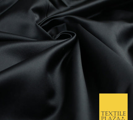 28 COLOURS Luxury Plain Smooth Dull Matt Duchess Bridal Satin Fabric Dress 58"