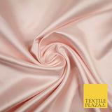 28 COLOURS Luxury Plain Smooth Dull Matt Duchess Bridal Satin Fabric Dress 58"