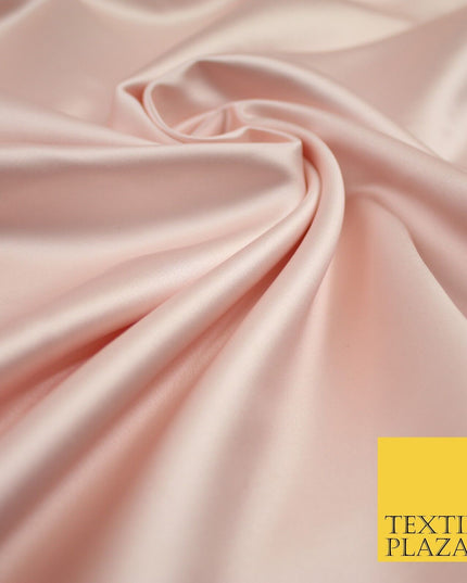 28 COLOURS Luxury Plain Smooth Dull Matt Duchess Bridal Satin Fabric Dress 58"