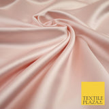28 COLOURS Luxury Plain Smooth Dull Matt Duchess Bridal Satin Fabric Dress 58"