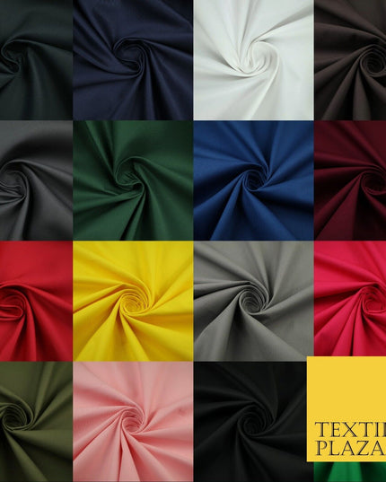 16 COLOURS - 100% Cotton Drill Fabric Twill Upholstery Uniform Workwear Craft