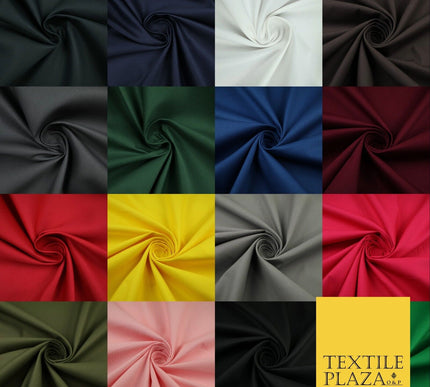 16 COLOURS - 100% Cotton Drill Fabric Twill Upholstery Uniform Workwear Craft