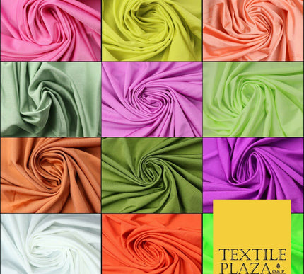 Premium Plain Stretch Spandex Elastane Stretch Fabric Dancewear Sports 65" Wide