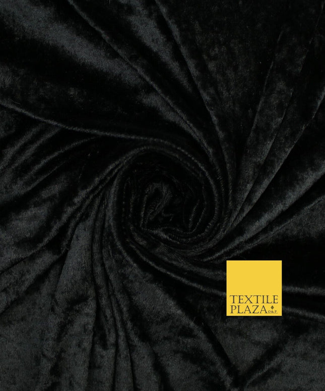 25 COLOURS - Crushed Velvet Stretch Fabric Material Backdrop Cushions Curtains