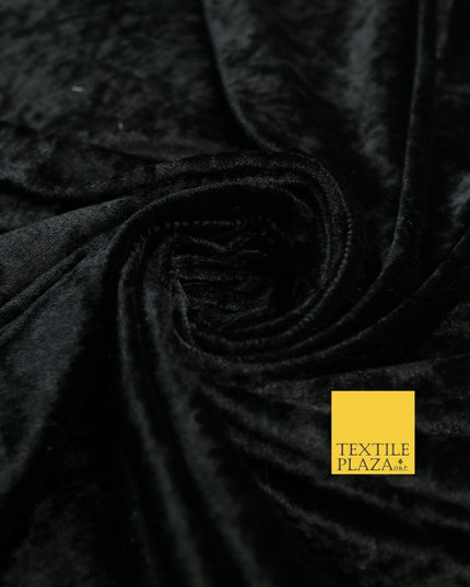 25 COLOURS - Crushed Velvet Stretch Fabric Material Backdrop Cushions Curtains