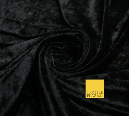 25 COLOURS - Crushed Velvet Stretch Fabric Material Backdrop Cushions Curtains