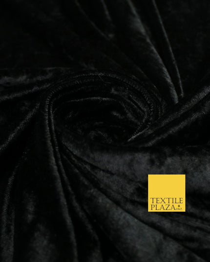 25 COLOURS - Crushed Velvet Stretch Fabric Material Backdrop Cushions Curtains