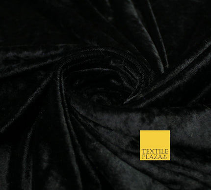 25 COLOURS - Crushed Velvet Stretch Fabric Material Backdrop Cushions Curtains