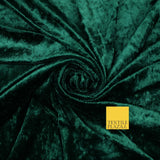 25 COLOURS - Crushed Velvet Stretch Fabric Material Backdrop Cushions Curtains