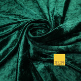 25 COLOURS - Crushed Velvet Stretch Fabric Material Backdrop Cushions Curtains