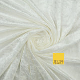 25 COLOURS - Crushed Velvet Stretch Fabric Material Backdrop Cushions Curtains