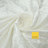 25 COLOURS - Crushed Velvet Stretch Fabric Material Backdrop Cushions Curtains