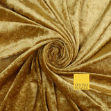 25 COLOURS - Crushed Velvet Stretch Fabric Material Backdrop Cushions Curtains