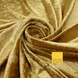 25 COLOURS - Crushed Velvet Stretch Fabric Material Backdrop Cushions Curtains