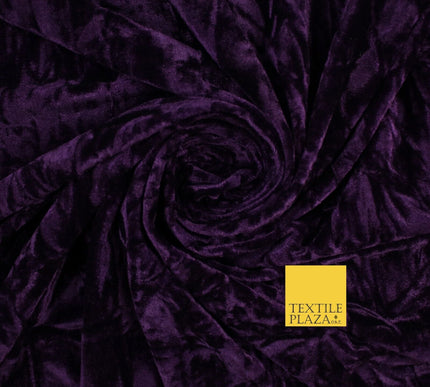 25 COLOURS - Crushed Velvet Stretch Fabric Material Backdrop Cushions Curtains