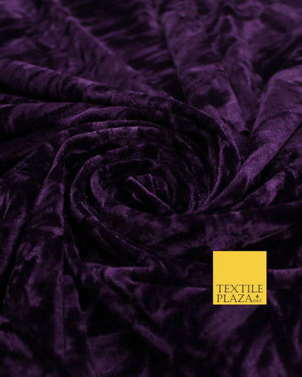 25 COLOURS - Crushed Velvet Stretch Fabric Material Backdrop Cushions Curtains