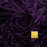 25 COLOURS - Crushed Velvet Stretch Fabric Material Backdrop Cushions Curtains