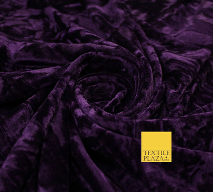 25 COLOURS - Crushed Velvet Stretch Fabric Material Backdrop Cushions Curtains