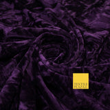 25 COLOURS - Crushed Velvet Stretch Fabric Material Backdrop Cushions Curtains