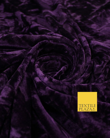 25 COLOURS - Crushed Velvet Stretch Fabric Material Backdrop Cushions Curtains