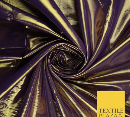 24 COLOURS - Metallic Two Tone Lame Fabric Shiny Mirror Foil Dancewear Costume