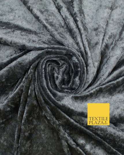 25 COLOURS - Crushed Velvet Stretch Fabric Material Backdrop Cushions Curtains