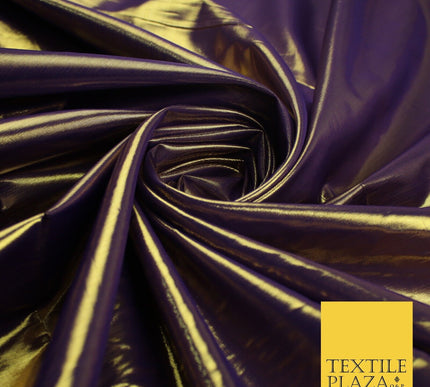 24 COLOURS - Metallic Two Tone Lame Fabric Shiny Mirror Foil Dancewear Costume