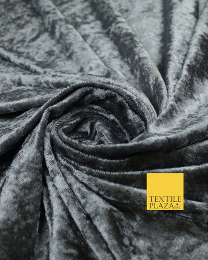 25 COLOURS - Crushed Velvet Stretch Fabric Material Backdrop Cushions Curtains