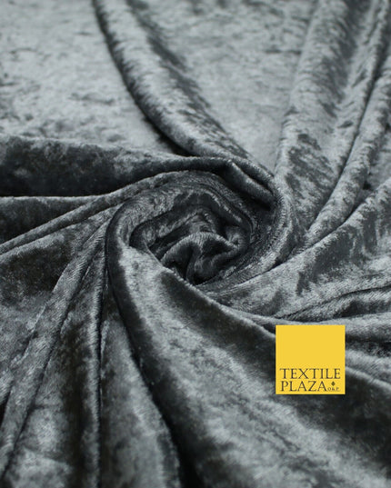 25 COLOURS - Crushed Velvet Stretch Fabric Material Backdrop Cushions Curtains