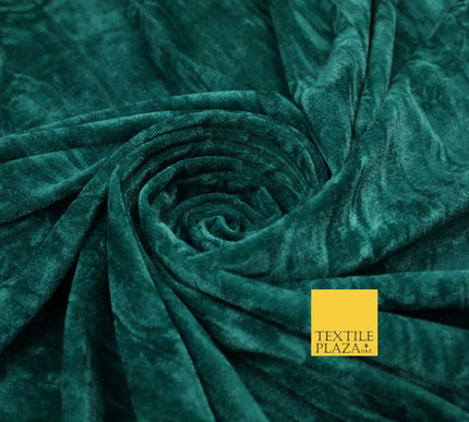 25 COLOURS - Crushed Velvet Stretch Fabric Material Backdrop Cushions Curtains