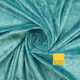 25 COLOURS - Crushed Velvet Stretch Fabric Material Backdrop Cushions Curtains