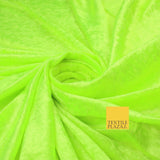 25 COLOURS - Crushed Velvet Stretch Fabric Material Backdrop Cushions Curtains