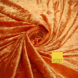 25 COLOURS - Crushed Velvet Stretch Fabric Material Backdrop Cushions Curtains