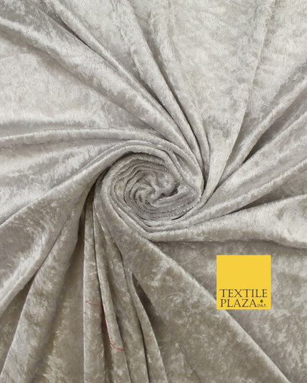 25 COLOURS - Crushed Velvet Stretch Fabric Material Backdrop Cushions Curtains