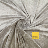 25 COLOURS - Crushed Velvet Stretch Fabric Material Backdrop Cushions Curtains