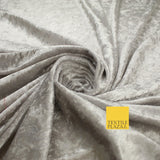 25 COLOURS - Crushed Velvet Stretch Fabric Material Backdrop Cushions Curtains