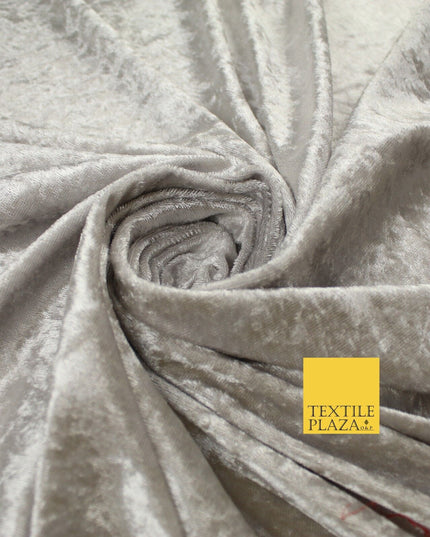 25 COLOURS - Crushed Velvet Stretch Fabric Material Backdrop Cushions Curtains