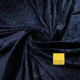 25 COLOURS - Crushed Velvet Stretch Fabric Material Backdrop Cushions Curtains