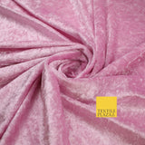 25 COLOURS - Crushed Velvet Stretch Fabric Material Backdrop Cushions Curtains