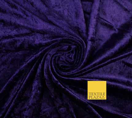 25 COLOURS - Crushed Velvet Stretch Fabric Material Backdrop Cushions Curtains