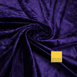 25 COLOURS - Crushed Velvet Stretch Fabric Material Backdrop Cushions Curtains
