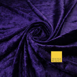 25 COLOURS - Crushed Velvet Stretch Fabric Material Backdrop Cushions Curtains