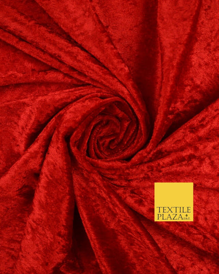 25 COLOURS - Crushed Velvet Stretch Fabric Material Backdrop Cushions Curtains