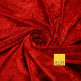 25 COLOURS - Crushed Velvet Stretch Fabric Material Backdrop Cushions Curtains