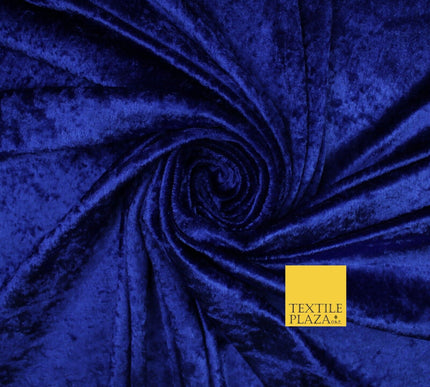 25 COLOURS - Crushed Velvet Stretch Fabric Material Backdrop Cushions Curtains