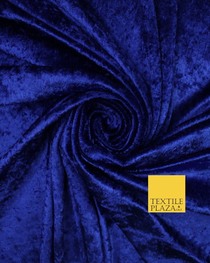 25 COLOURS - Crushed Velvet Stretch Fabric Material Backdrop Cushions Curtains