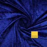 25 COLOURS - Crushed Velvet Stretch Fabric Material Backdrop Cushions Curtains