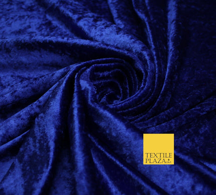 25 COLOURS - Crushed Velvet Stretch Fabric Material Backdrop Cushions Curtains