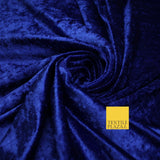 25 COLOURS - Crushed Velvet Stretch Fabric Material Backdrop Cushions Curtains