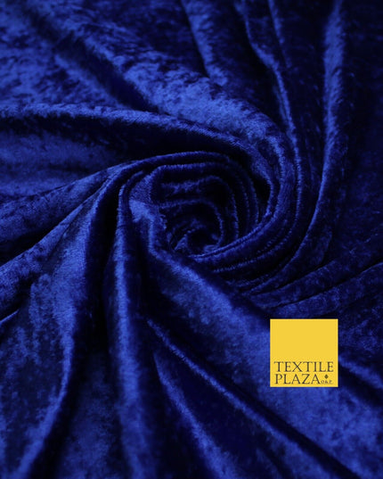 25 COLOURS - Crushed Velvet Stretch Fabric Material Backdrop Cushions Curtains